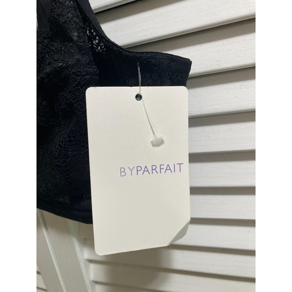 By Parfait Black Carole 3102 Unlined Underwire Floral Lace Bra SIZE 34F NWT - Picture 4 of 6